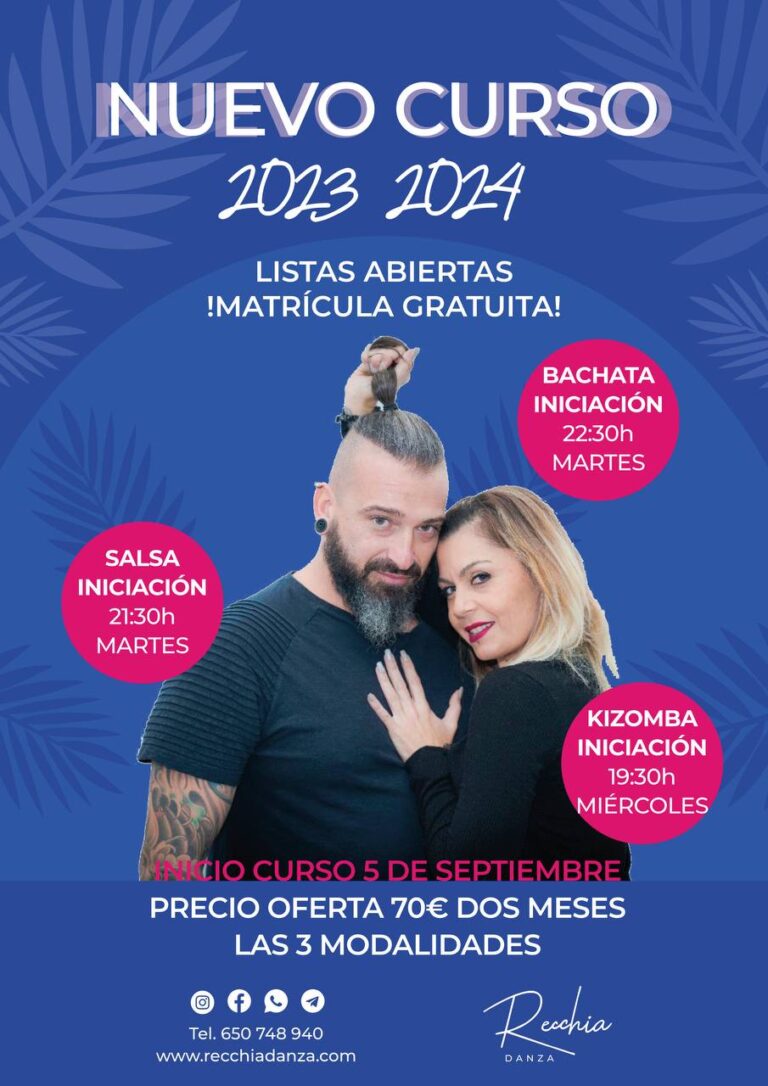 nuevas clases de baile 2023-20244 oferta temporada 23-24 recchiadanza