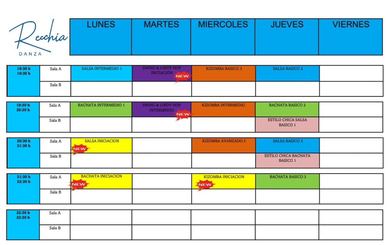 Horario Septiembre 2025